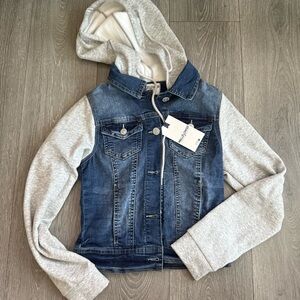 Wallflower‎ Denim Jacket with Gray Hood
